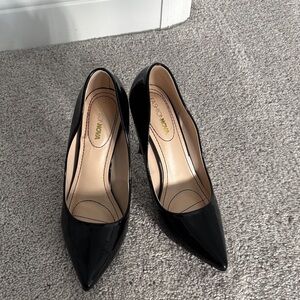 Fashion Nova Glossy Black Heels